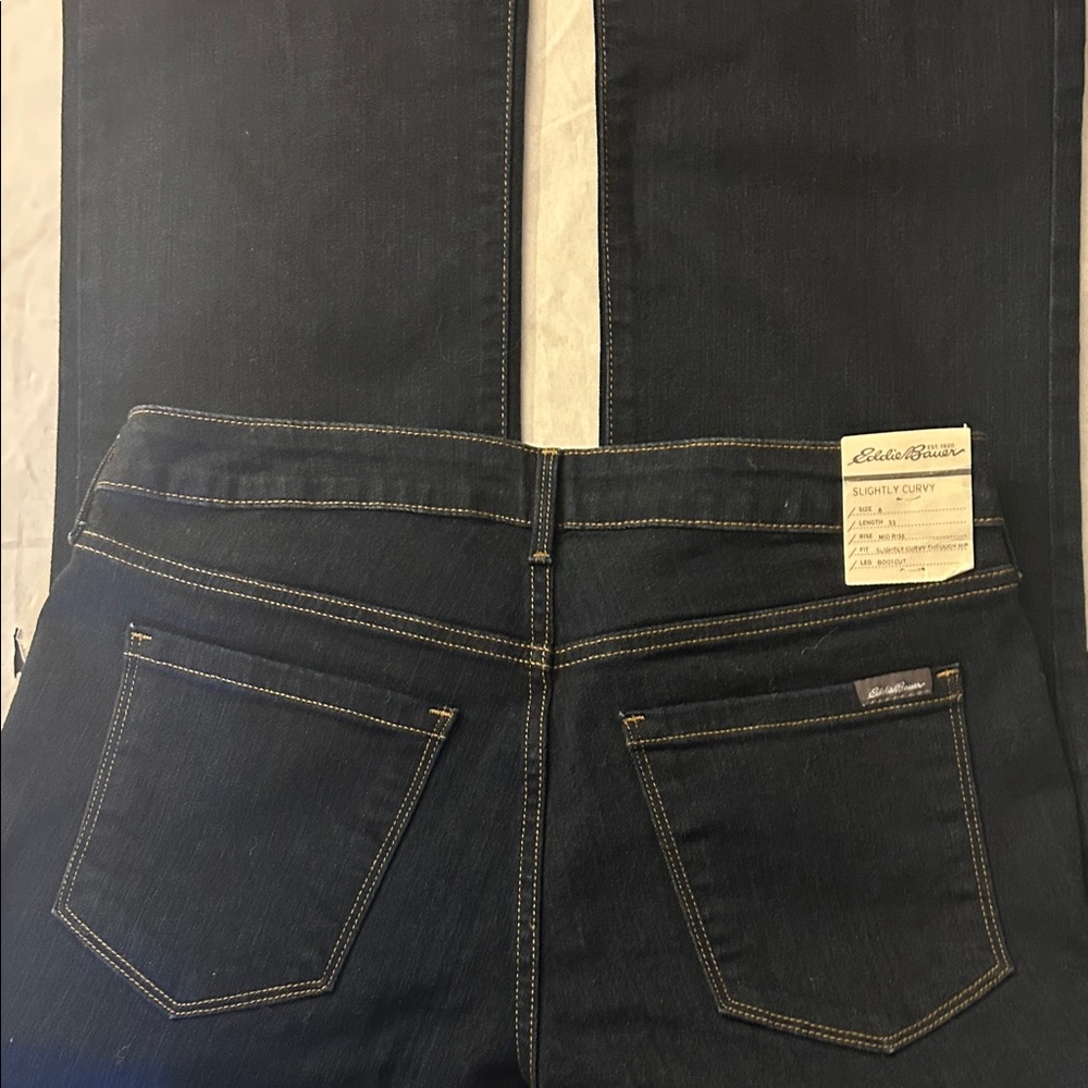 Eddie Bauer Dark Flare Women's Jeans - Picture 6 of 9